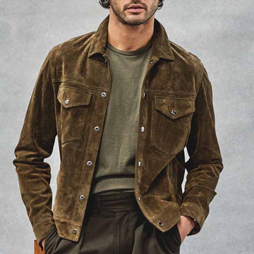 Duval Men's Jacket | High-Quality Corduroy, Retro Design - 1