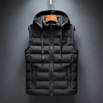 Duval Men's Thermal Vest | Insulated, Water-Resistant, Detachable Hood - 1