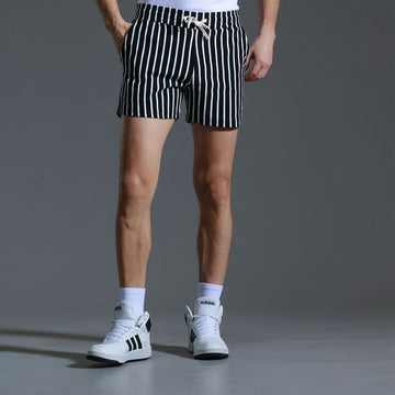 Jarvis Men's Striped Shorts | 100% Cotton, Casual Beachwear - 1