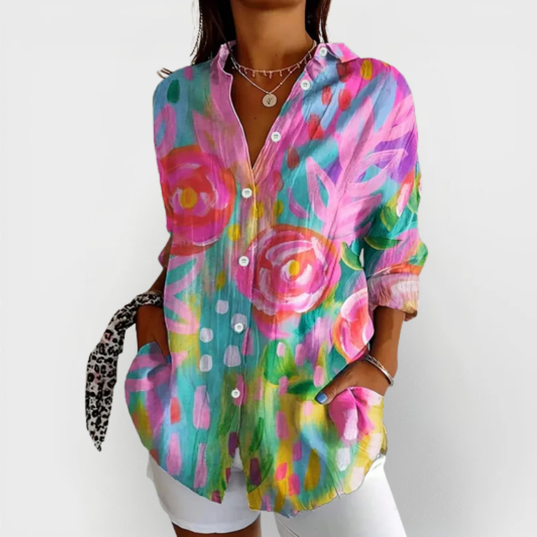 Sadie | Colourful Pattern Blouse