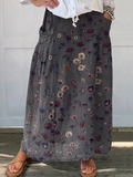 Ivy™ | Flower Art  Print Pocket Skirt