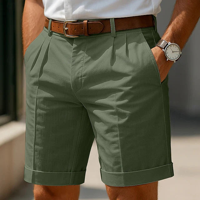 Varel Men's Bermuda Shorts | Tailored Fit, Elegant Pleats 2