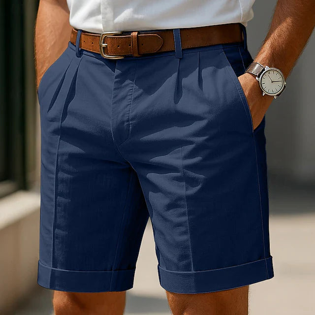 Varel Men's Bermuda Shorts | Tailored Fit, Elegant Pleats 3