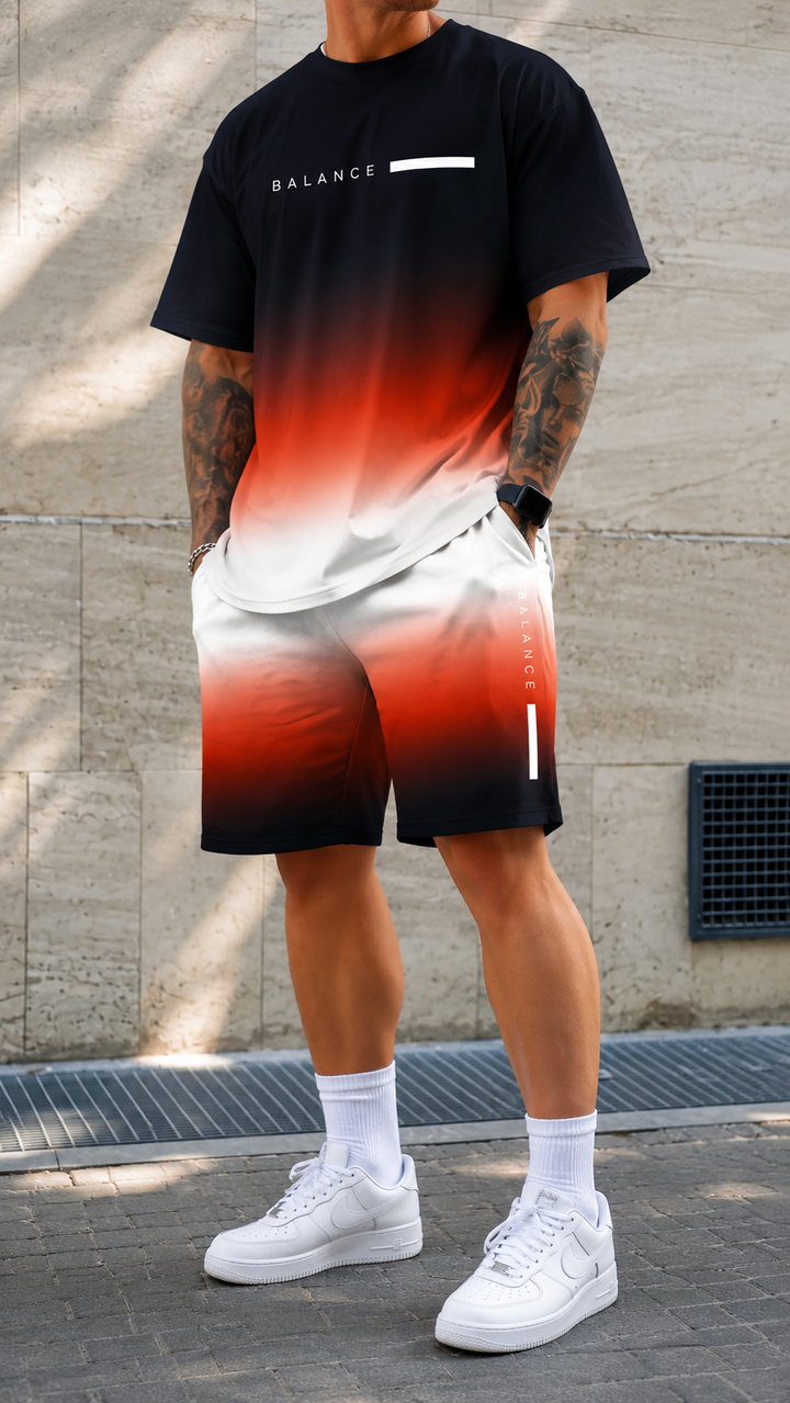 Varel Men's Outfit | Breathable Cotton and Technical Polyester, Sporty Design 9