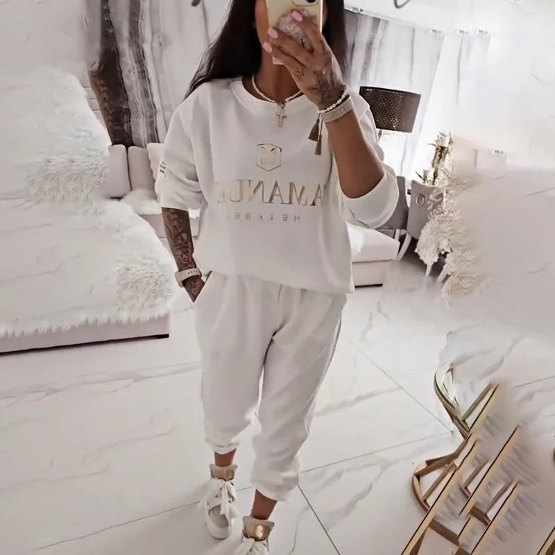 Zara Women's Set | Printed Blouse and Wide Pants, Comfortable Loungewear 0