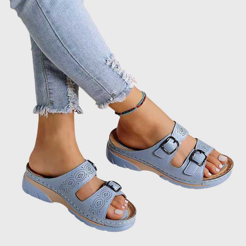 DIORA | ORTHOPEDIC LEATHER SANDALS
