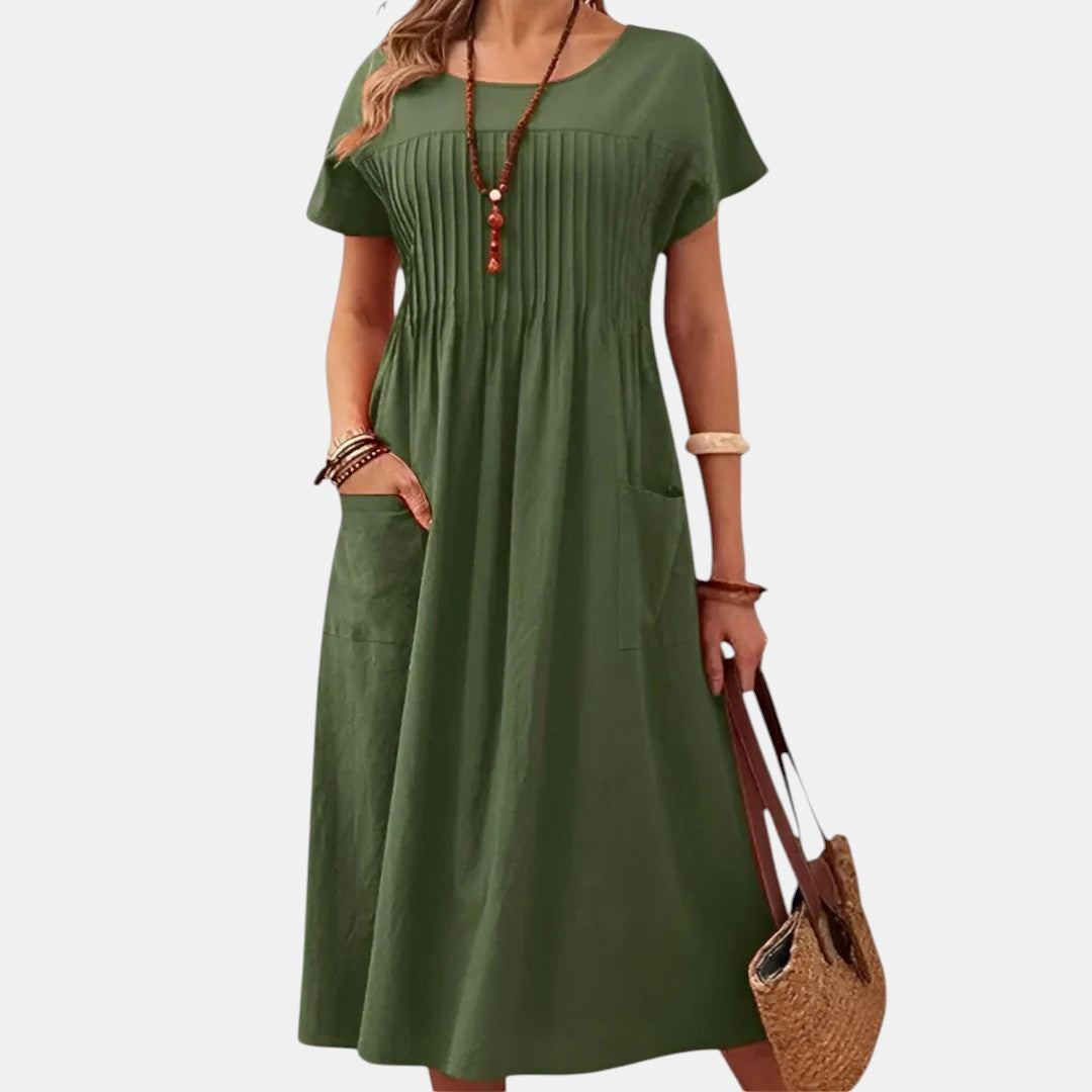 Jacqueline™ | Tummy Coverage Fit Day Dress