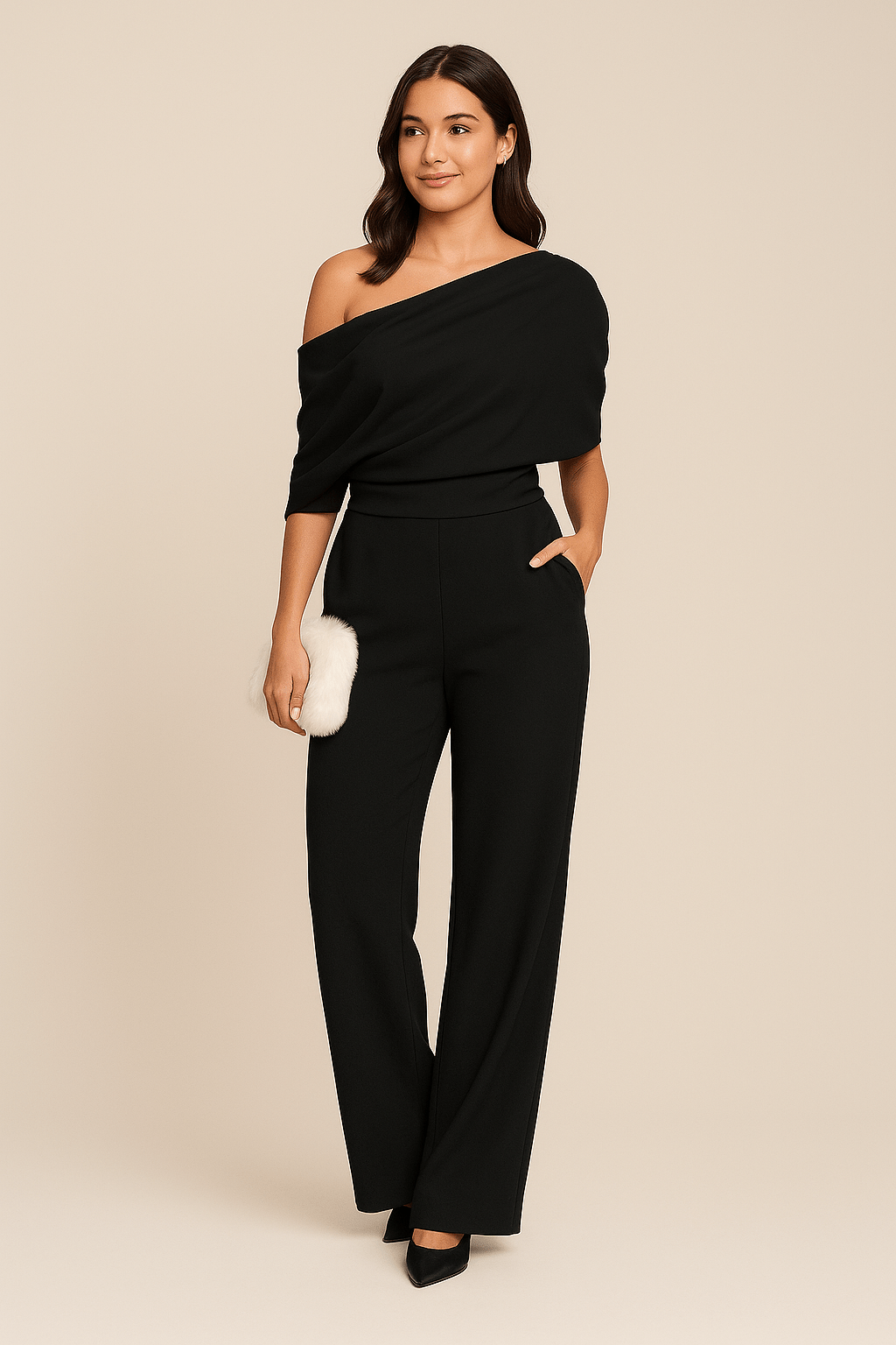 Lydia | Women’s Chic One-Shoulder Spring Jumpsuit