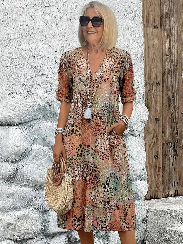 Tanya™ | Colorful Tummy Coverage Dress
