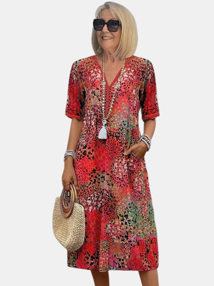 Tanya™ | Colorful Tummy Coverage Dress