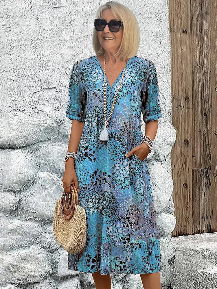 Tanya™ | Colorful Tummy Coverage Dress