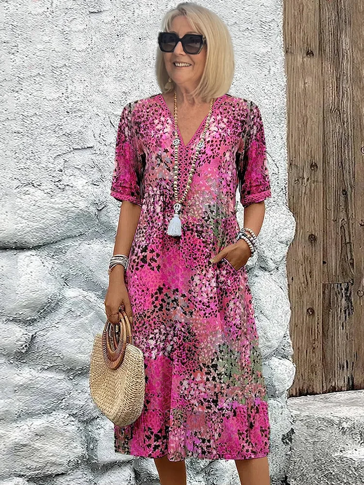 Tanya™ | Colorful Tummy Coverage Dress