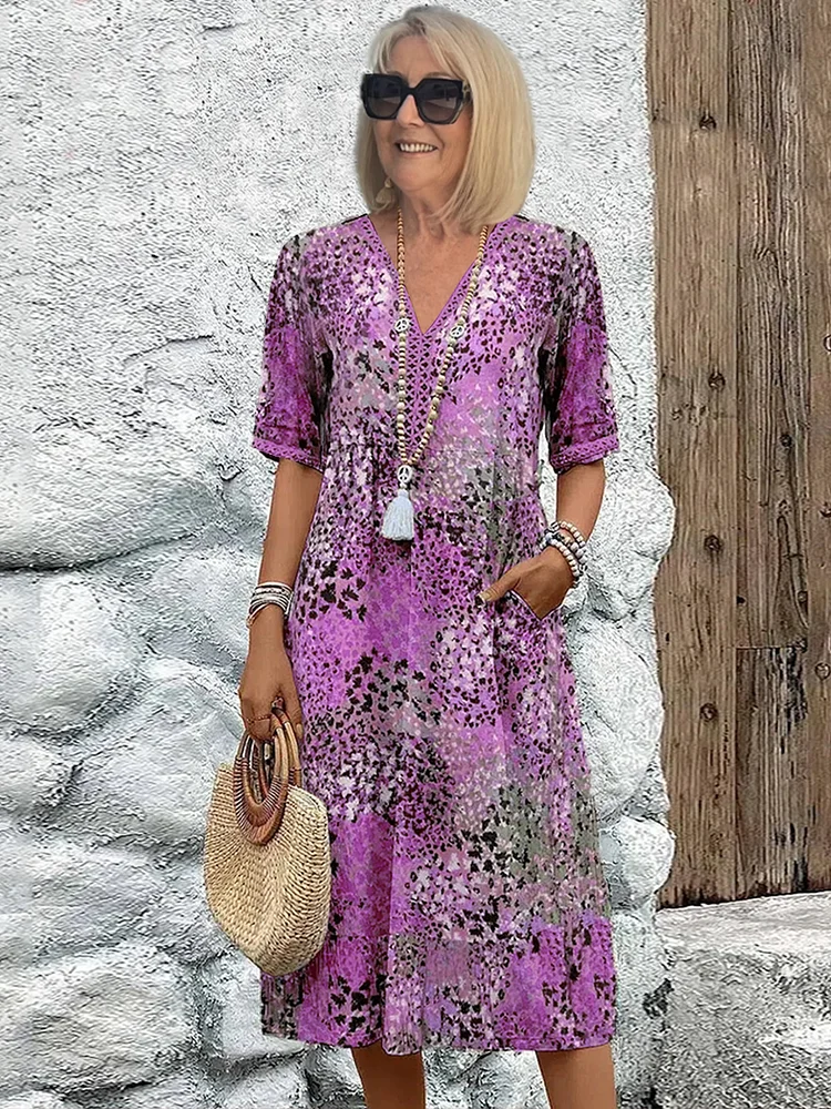 Tanya™ | Colorful Tummy Coverage Dress