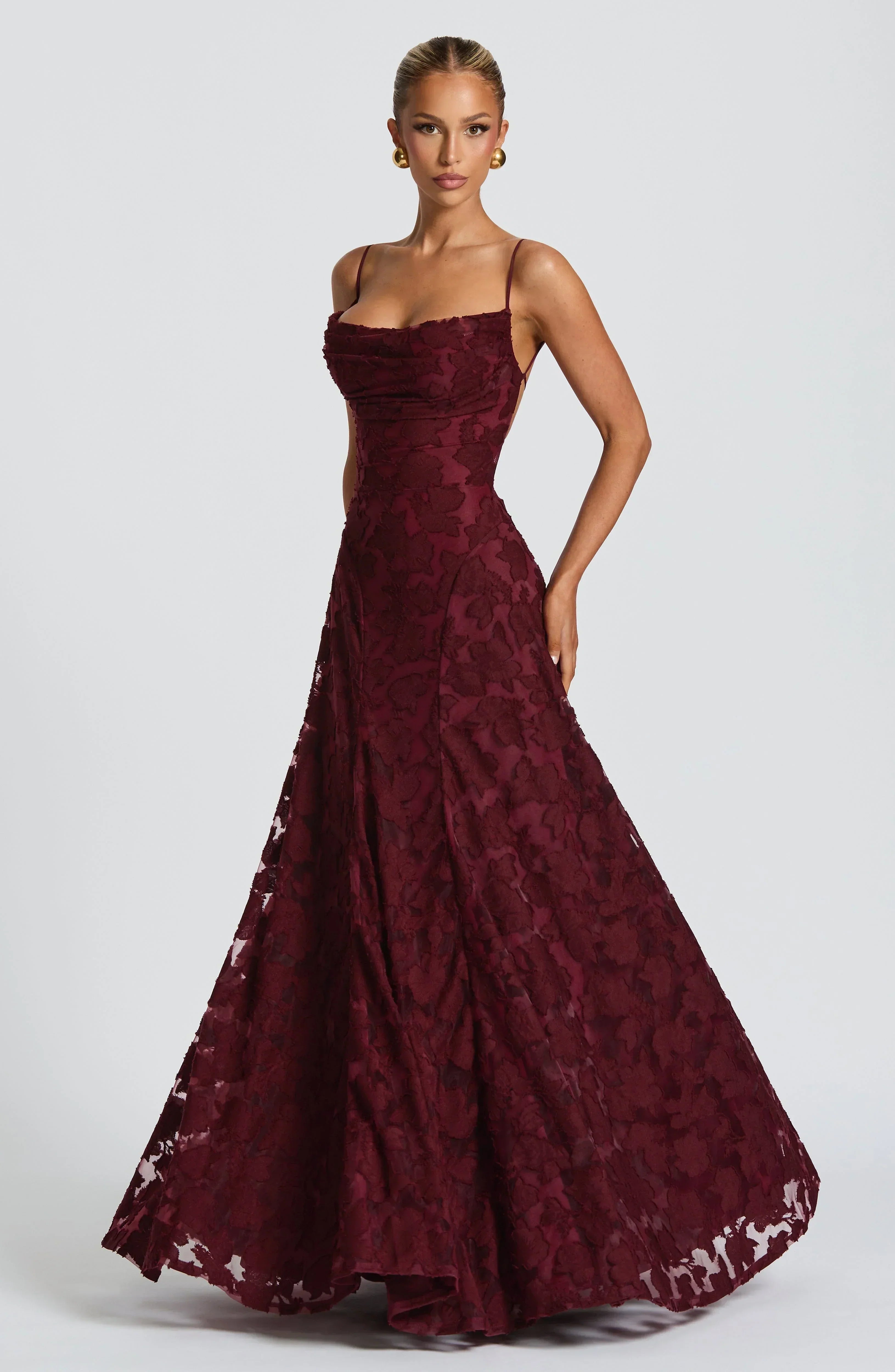 Aveline |Elegant Lace Corset Maxi Dress - Glamorous Evening Gown