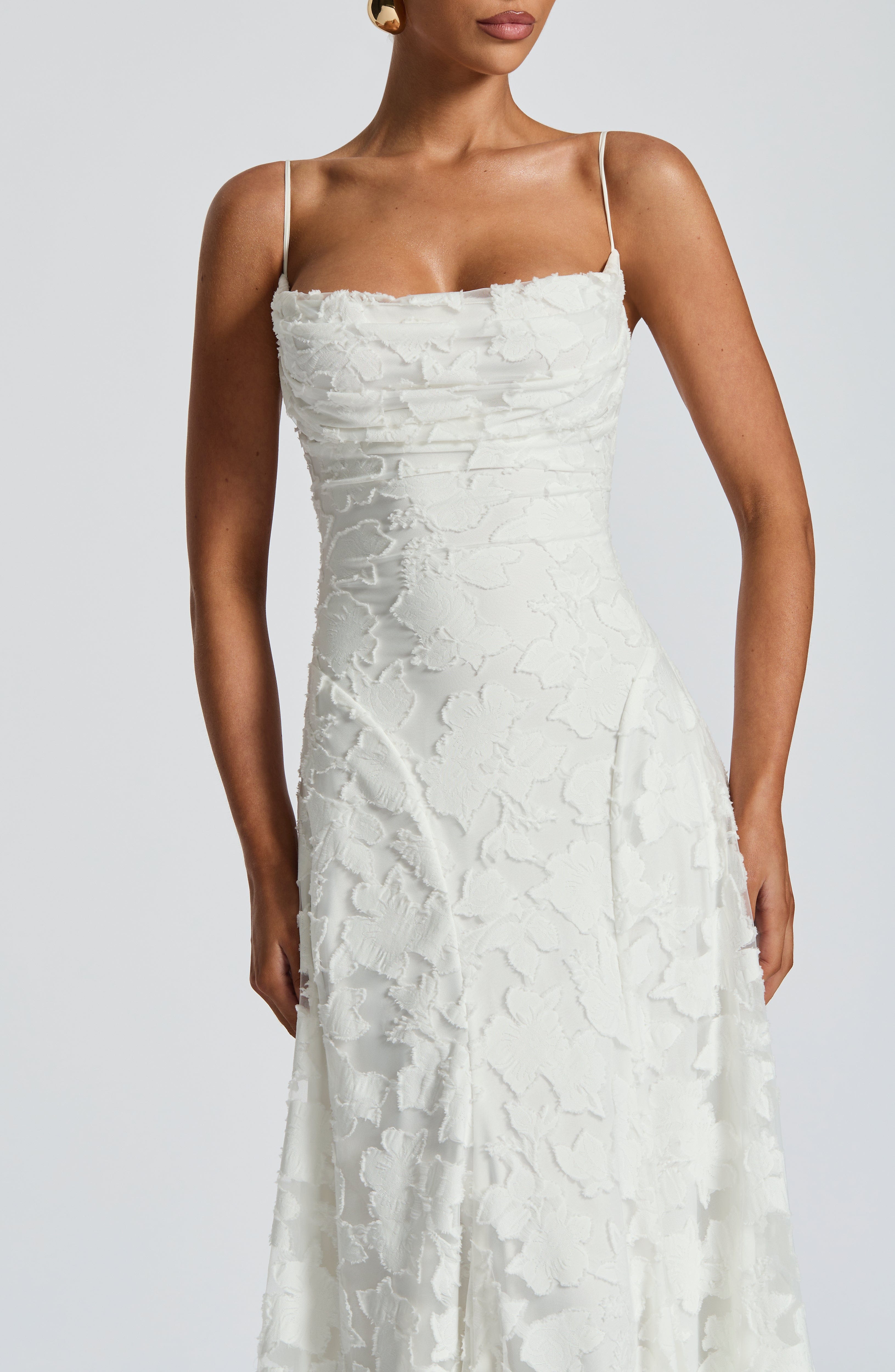 Aveline |Elegant Lace Corset Maxi Dress - Glamorous Evening Gown