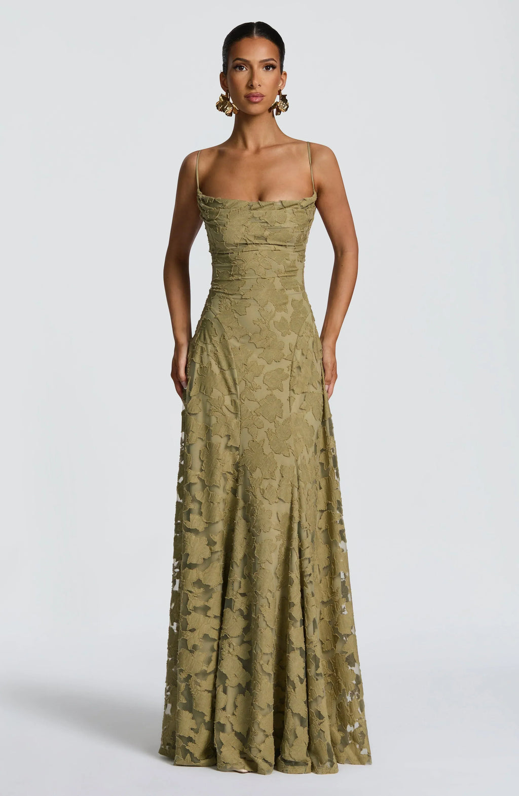 Aveline |Elegant Lace Corset Maxi Dress - Glamorous Evening Gown