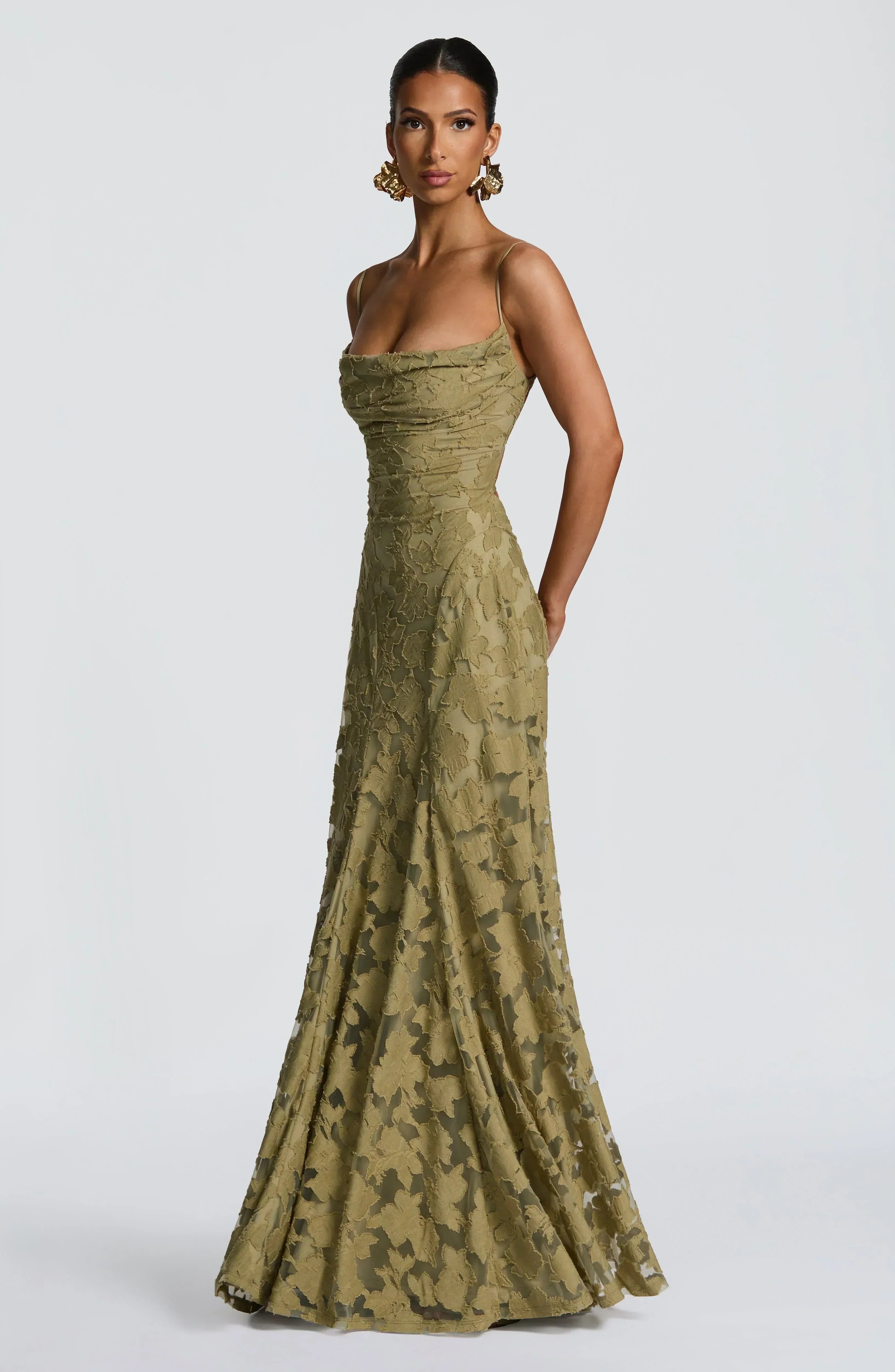 Aveline |Elegant Lace Corset Maxi Dress - Glamorous Evening Gown