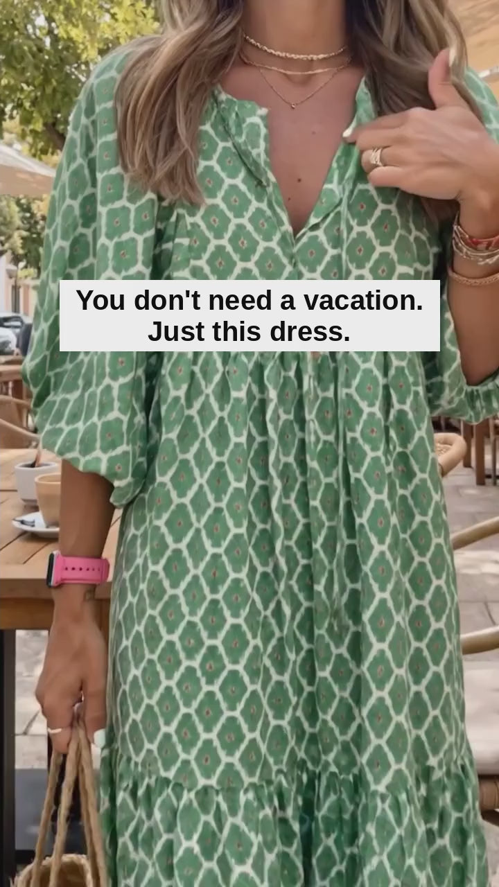 Sienna | Puff Sleeve Dress (up to 5XL)